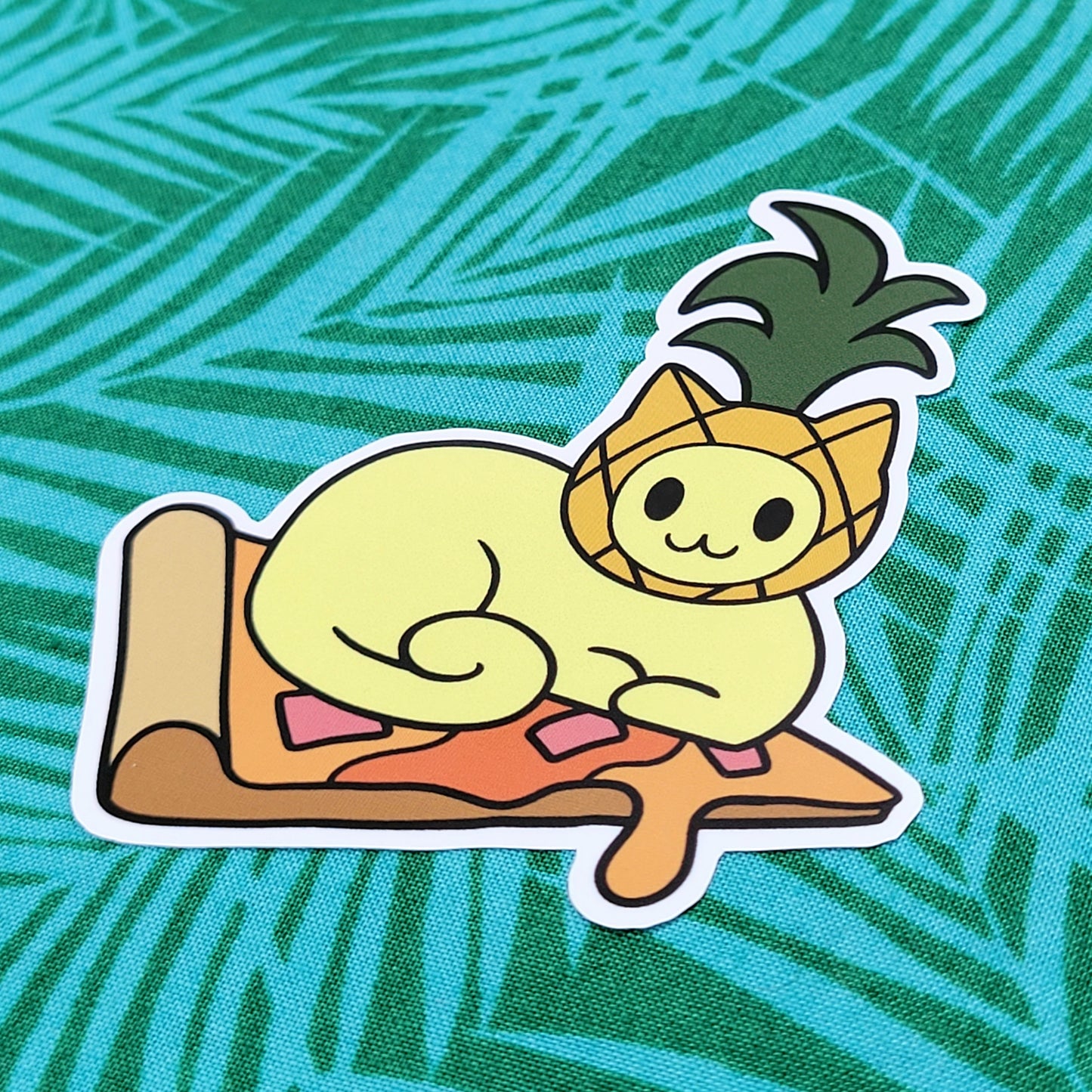 Pinyapple on Pizza Matte Vinyl Sticker