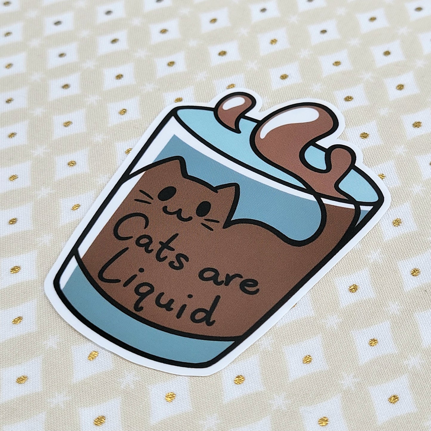 Chocolate Milk Matte Vinyl Sticker
