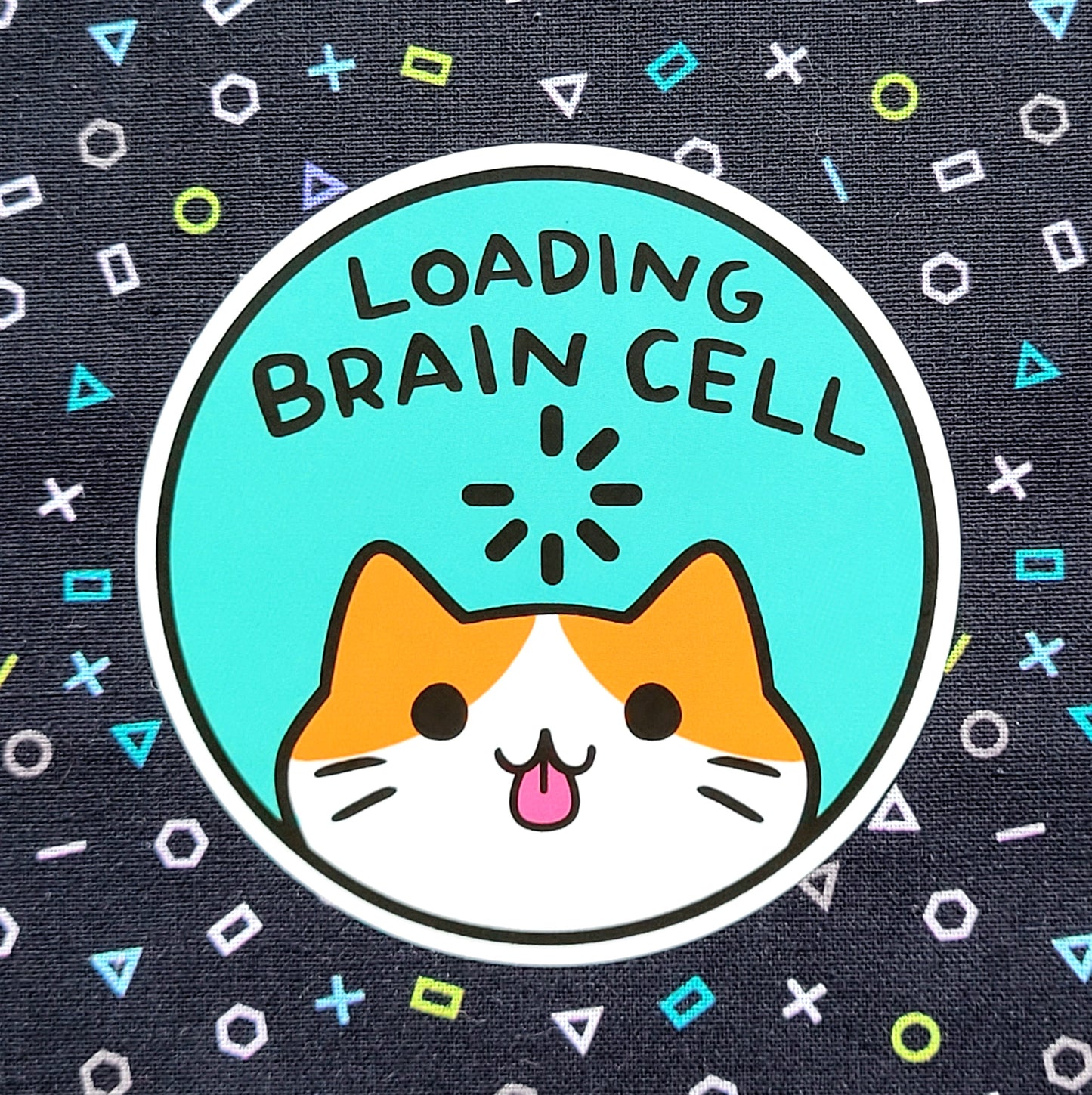 Loading Braincell Orange Matte Vinyl Sticker