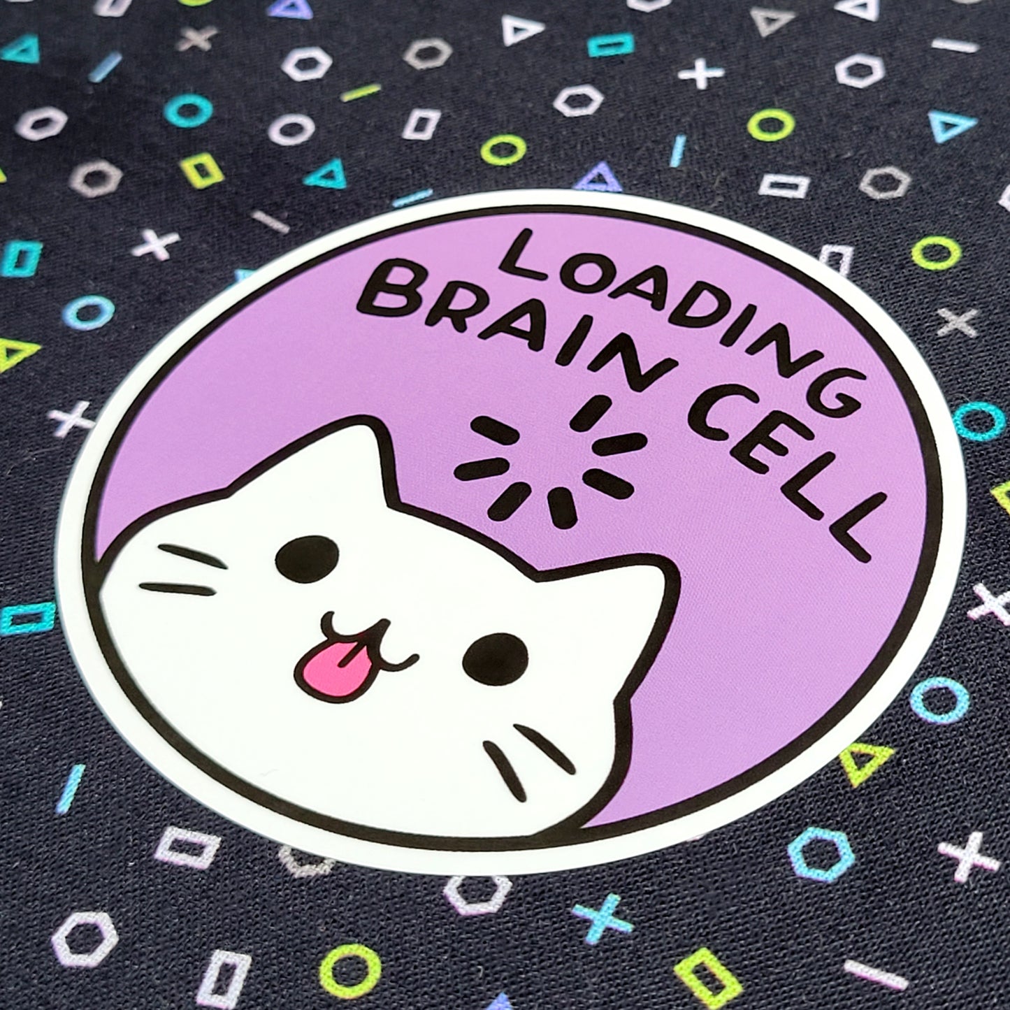 Loading Braincell White Matte Vinyl Sticker