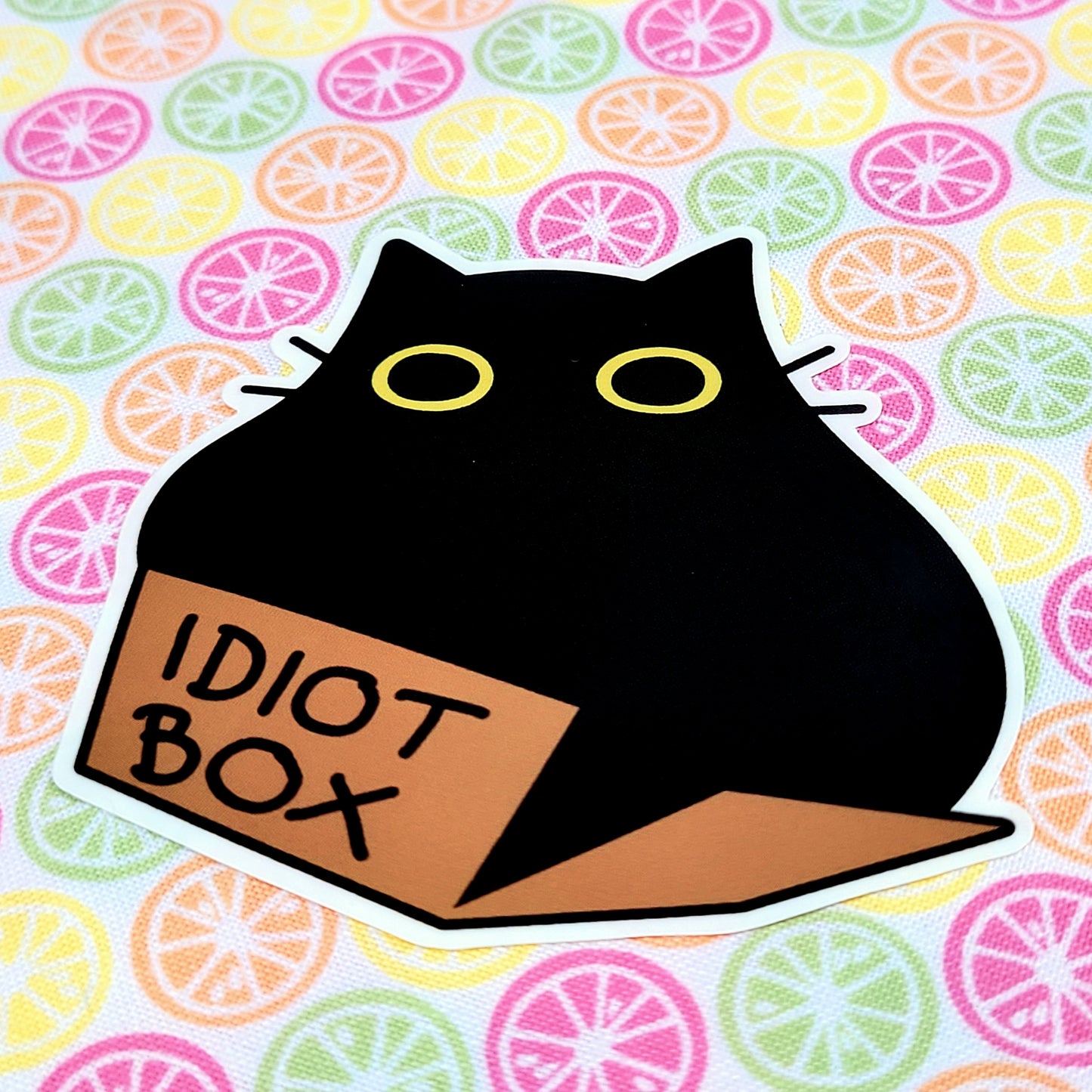 Idiot Box Matte Vinyl Sticker