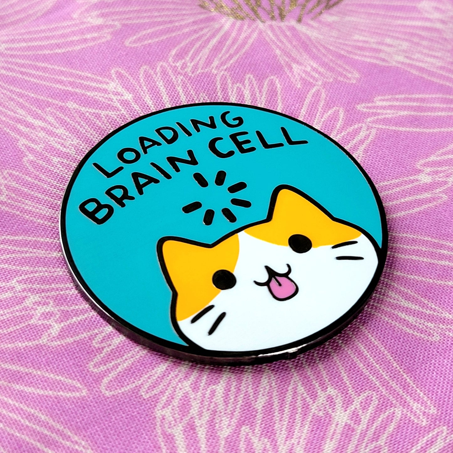 Loading Brain Cell Orange Enamel Pin