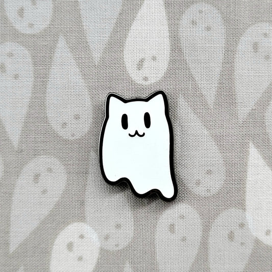 Little Ghost Cat Enamel Pin