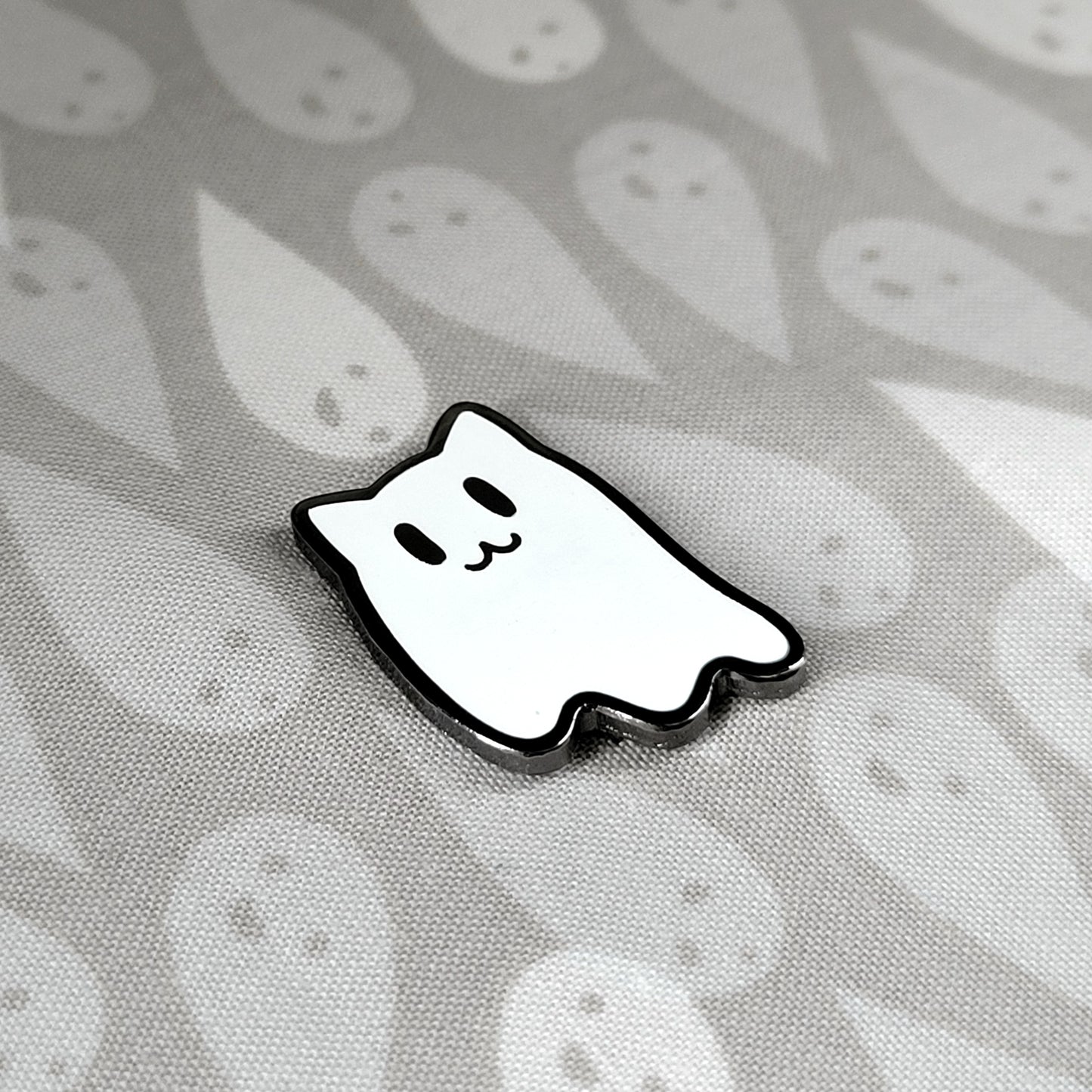 Little Ghost Cat Enamel Pin