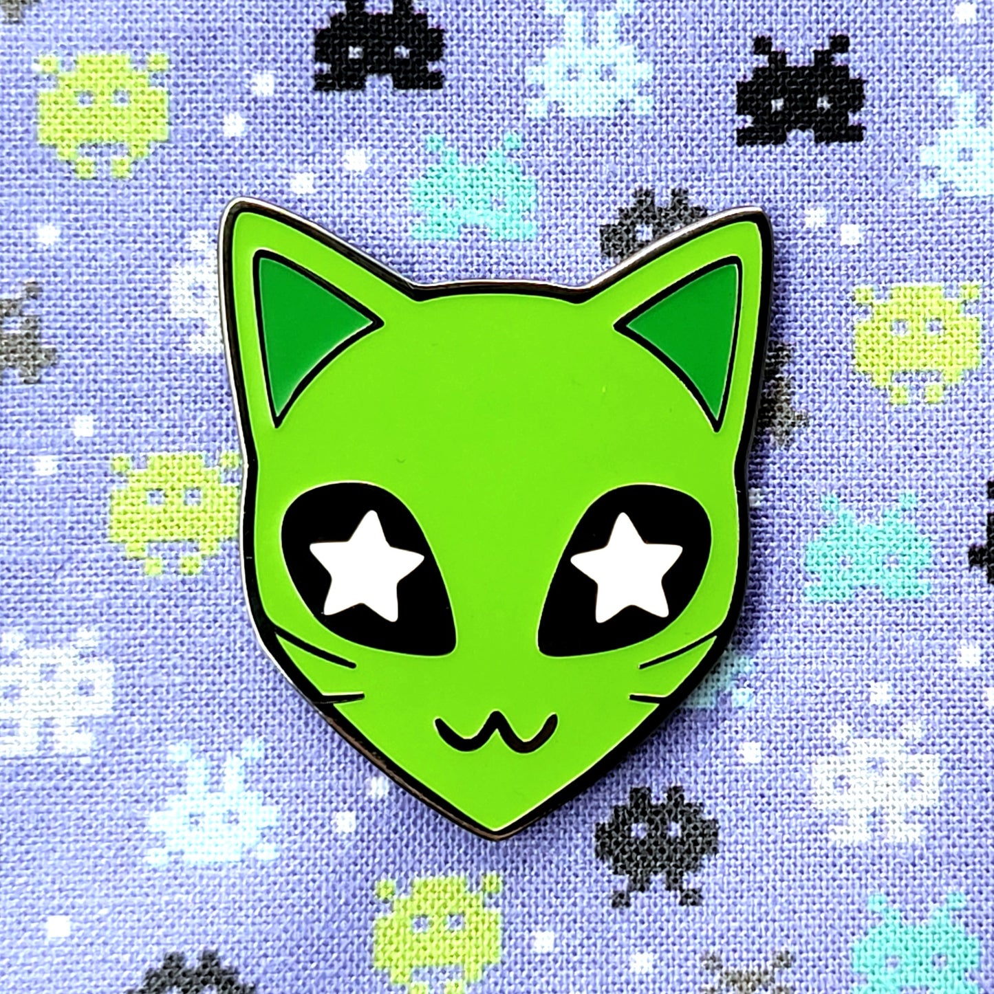 Alien Cat Enamel Pin
