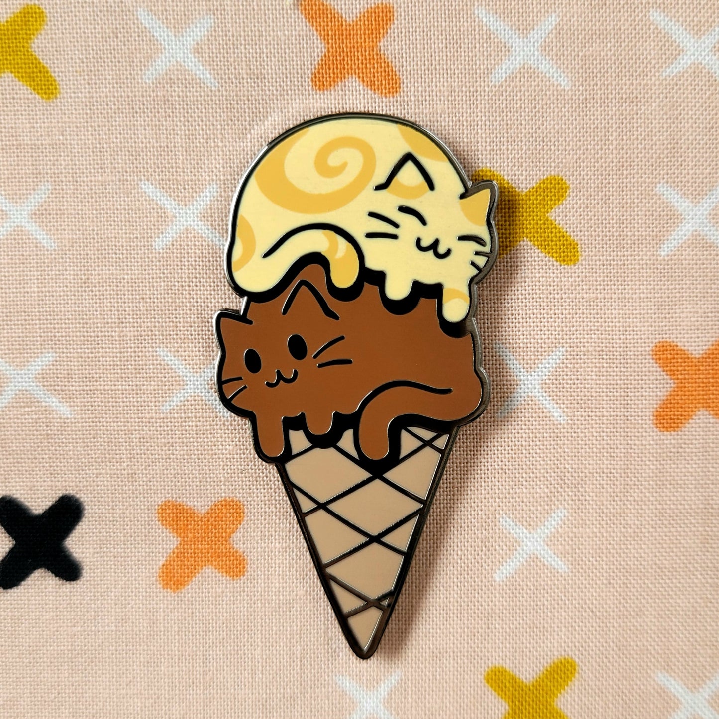 Icecream Cats Enamel Pin