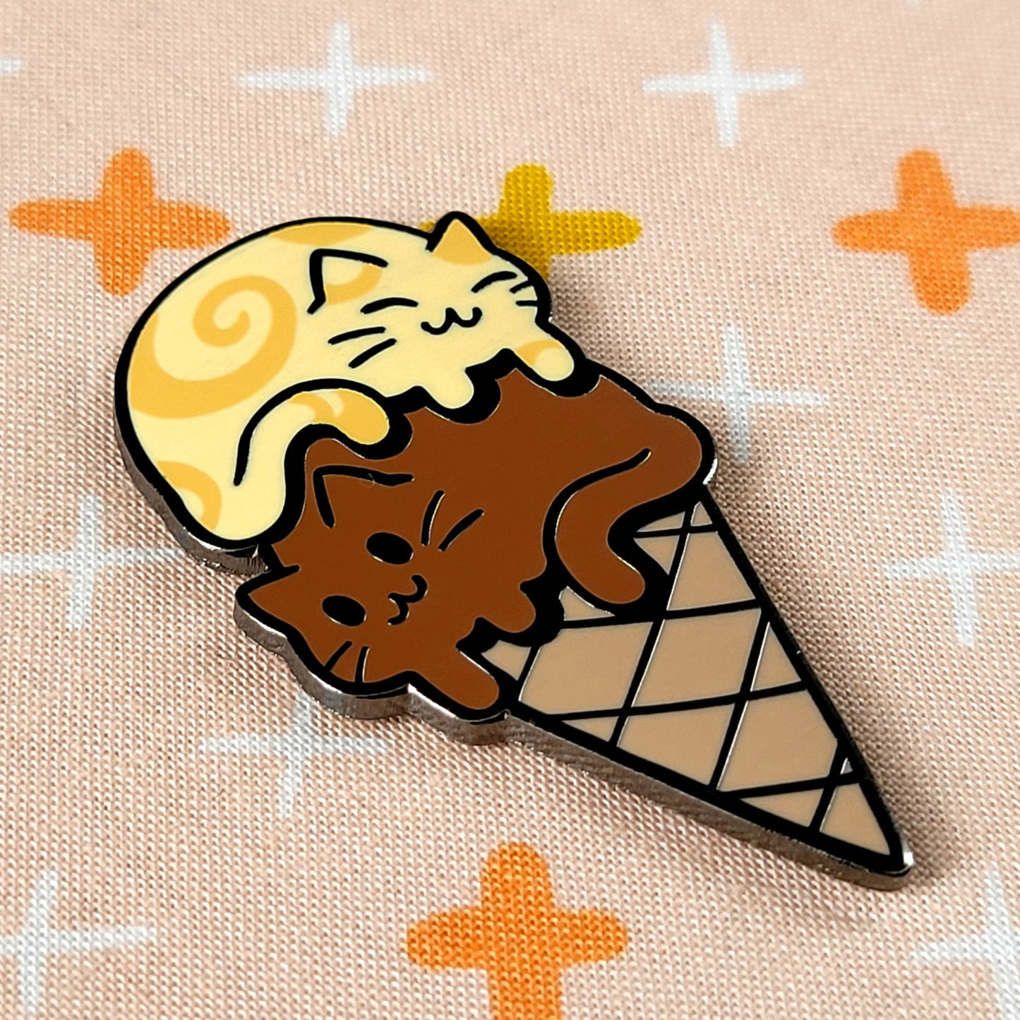 Icecream Cats Enamel Pin