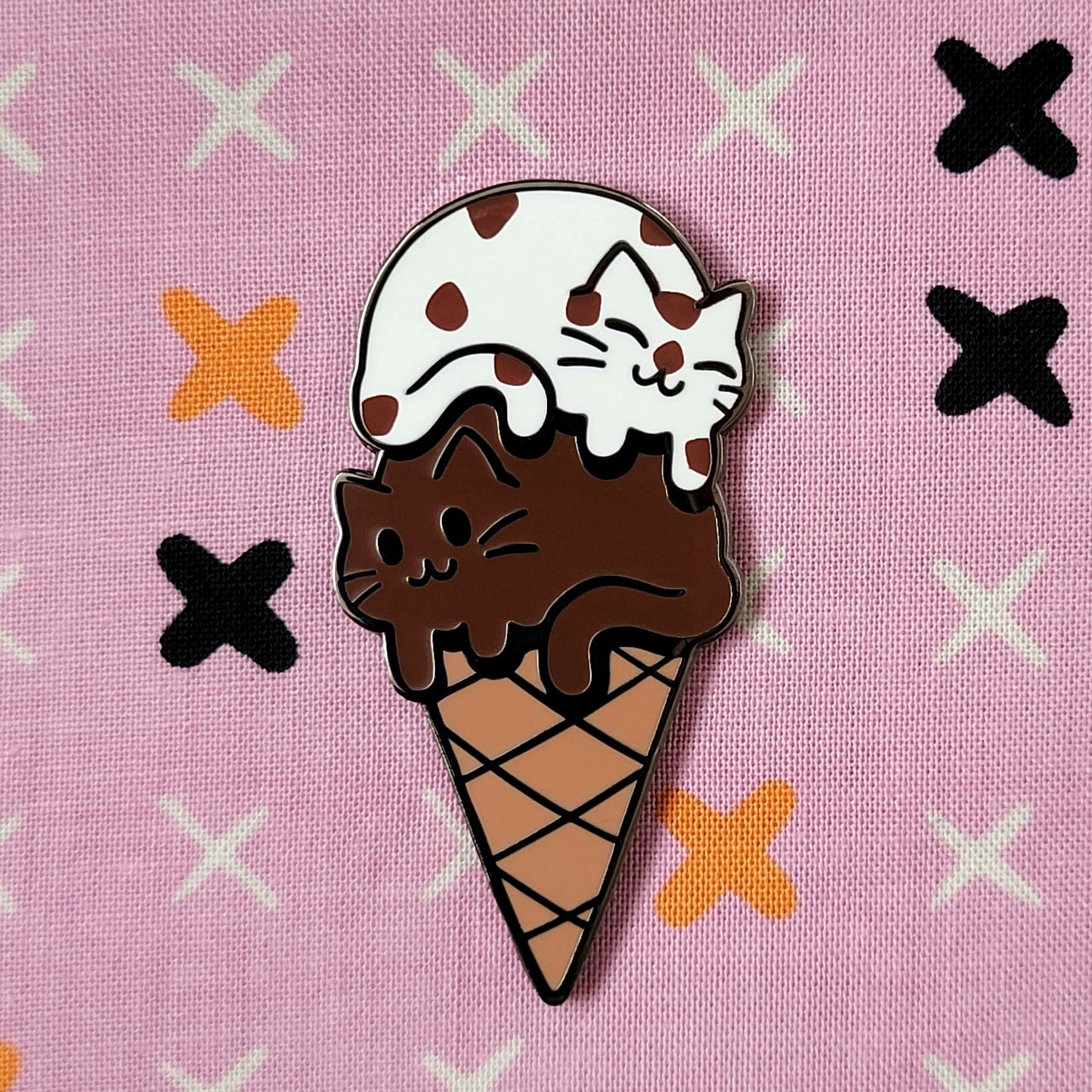 Icecream Cats Enamel Pin