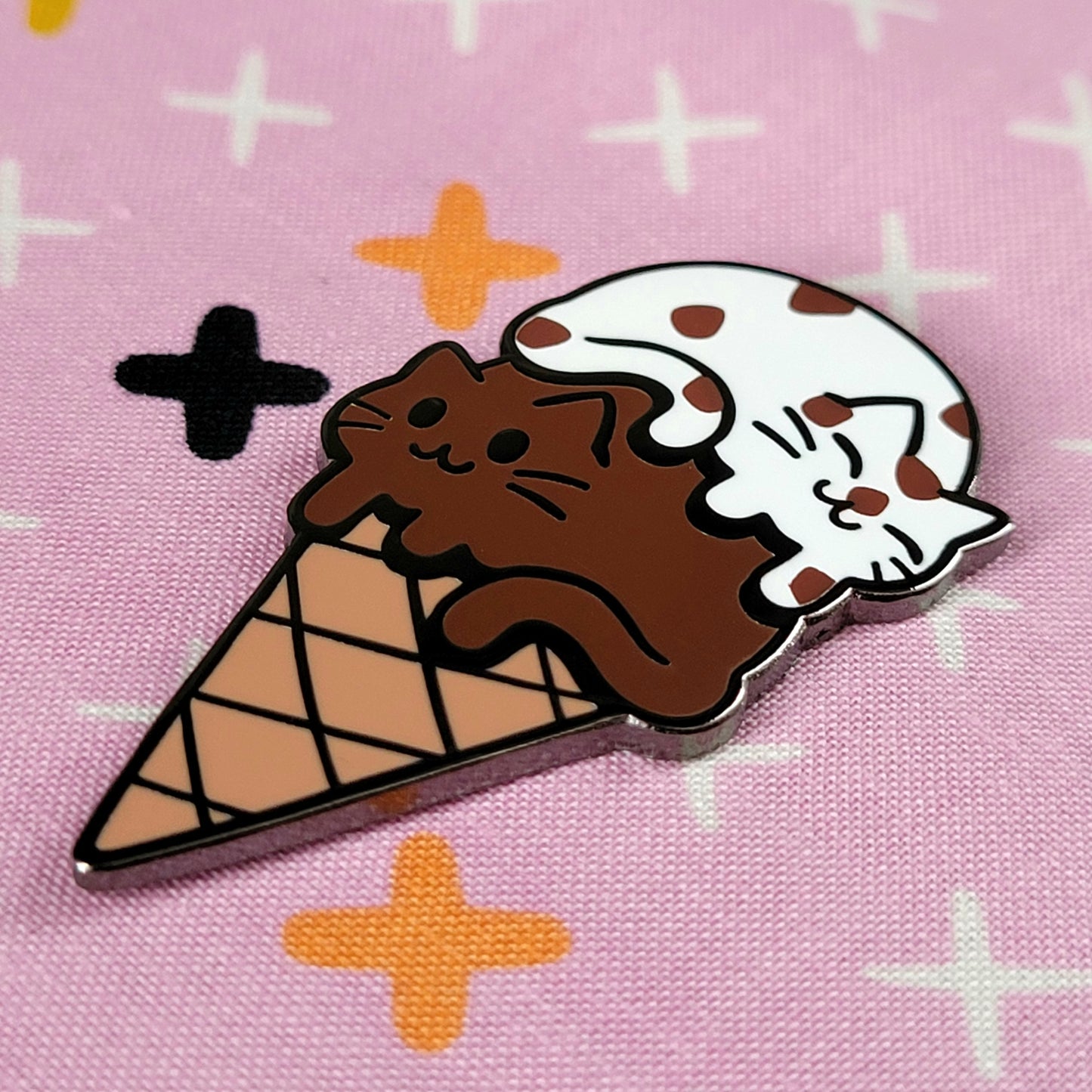 Icecream Cats Enamel Pin