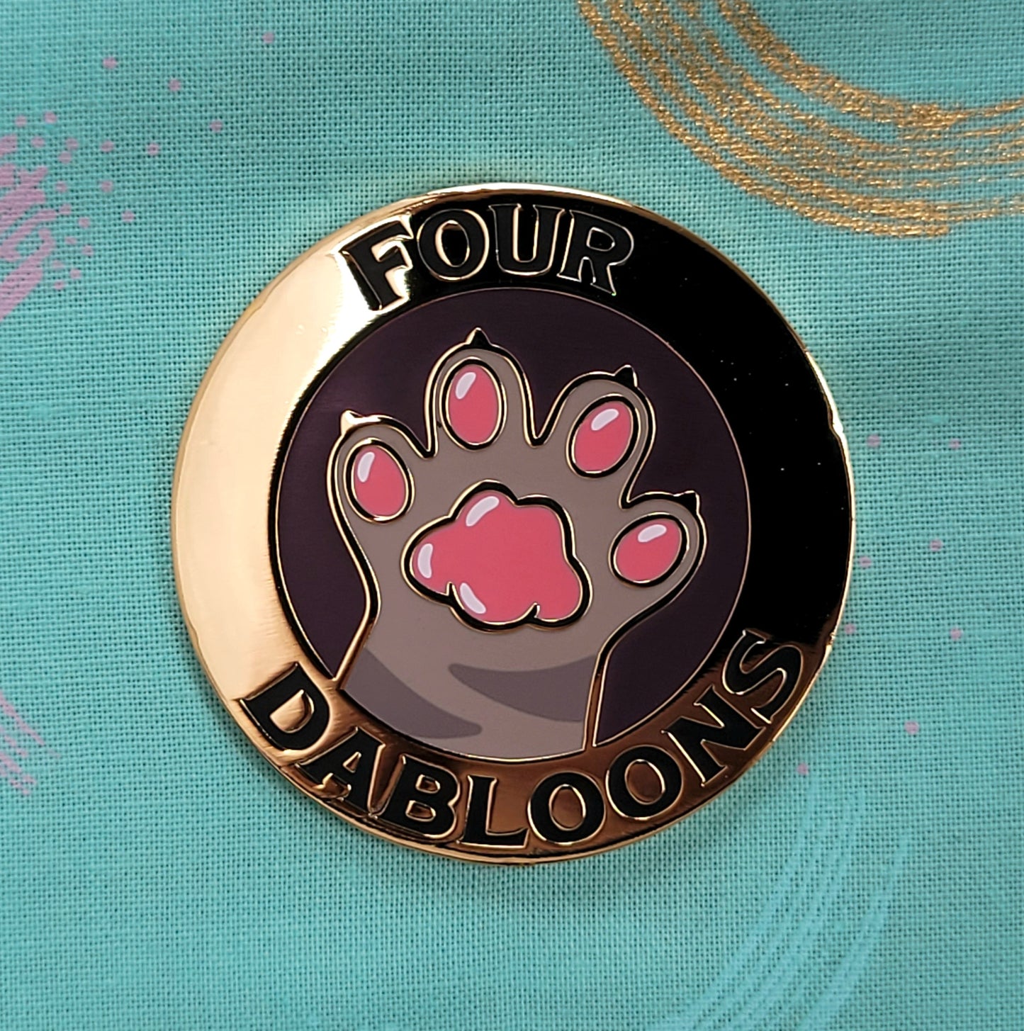 Four Dabloons Enamel Pin
