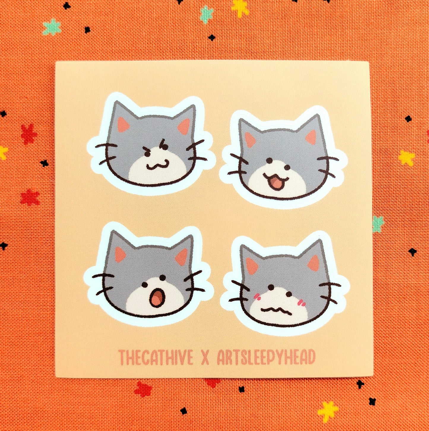 Mini Kitties Vinyl Sticker Sheet
