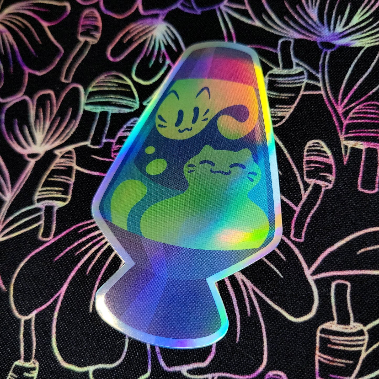 Lava Lamp Holographic Vinyl Sticker