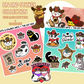 Cats and Cowboy Hats Pin and Sticker Collection