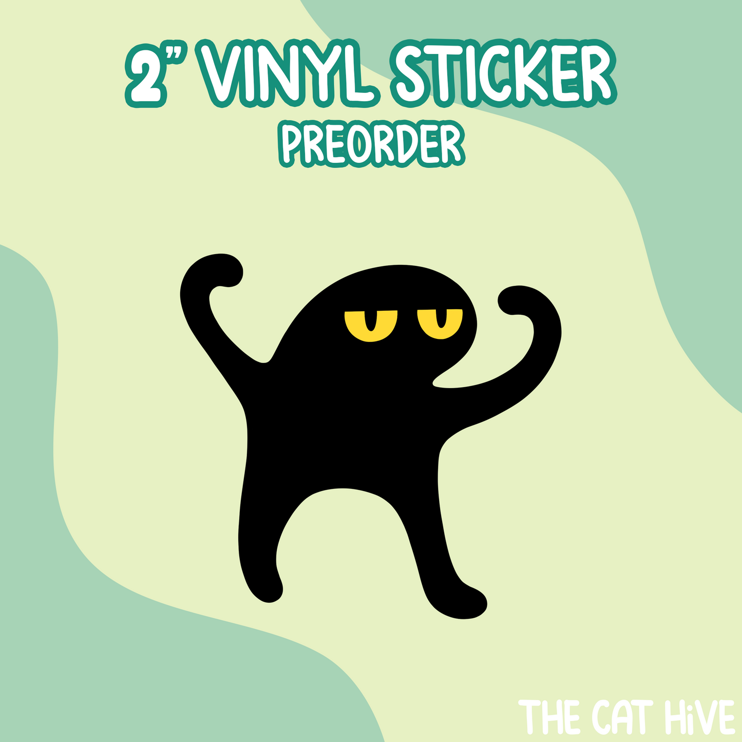 PREORDER Cursed Cat Vinyl Sticker