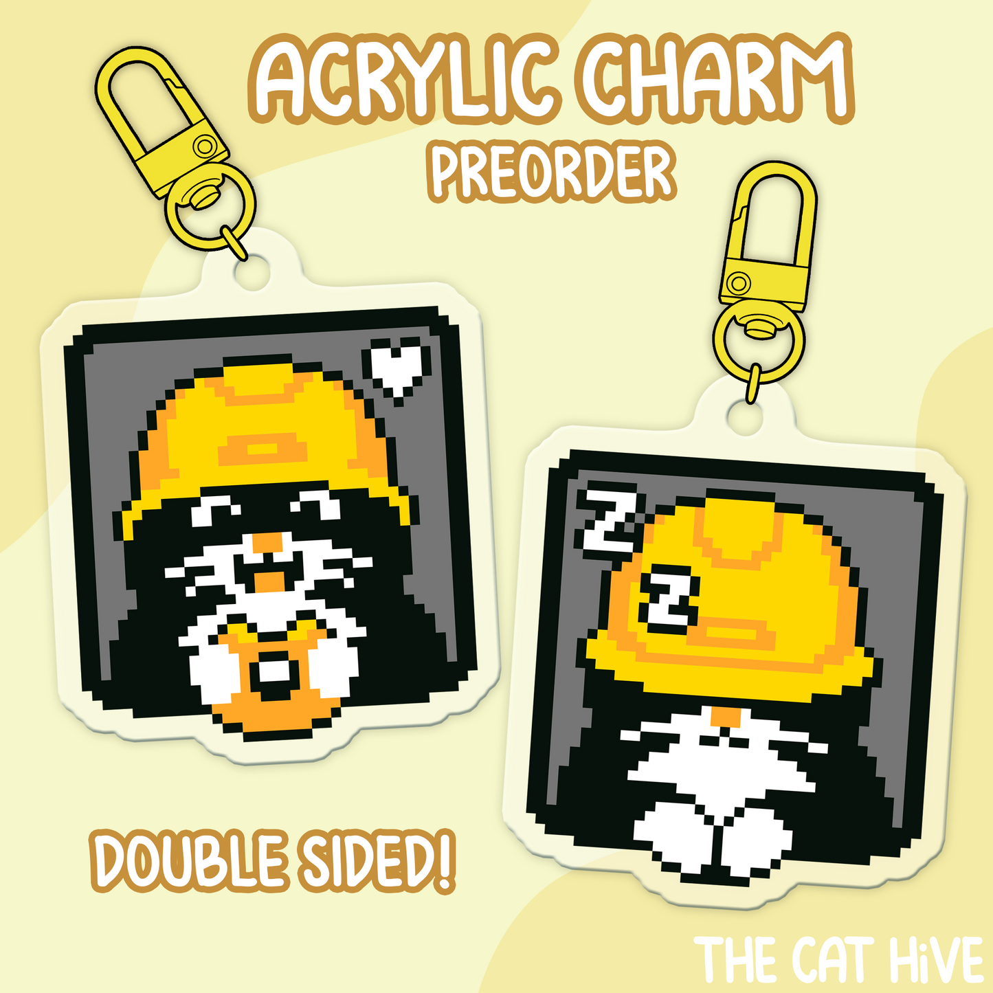 PREORDER Pixel Jobert Acrylic Charm