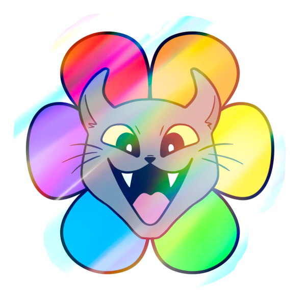 PREORDER - Pride Meevin Holographic Vinyl Sticker