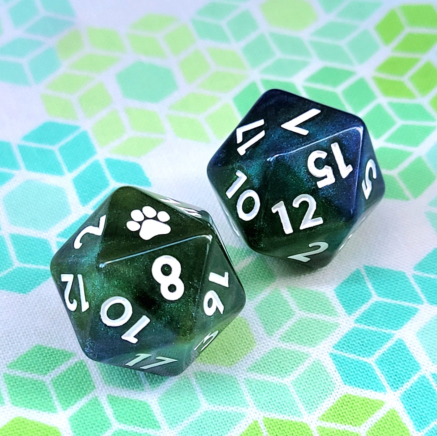 Pawprint d20 Single or Set