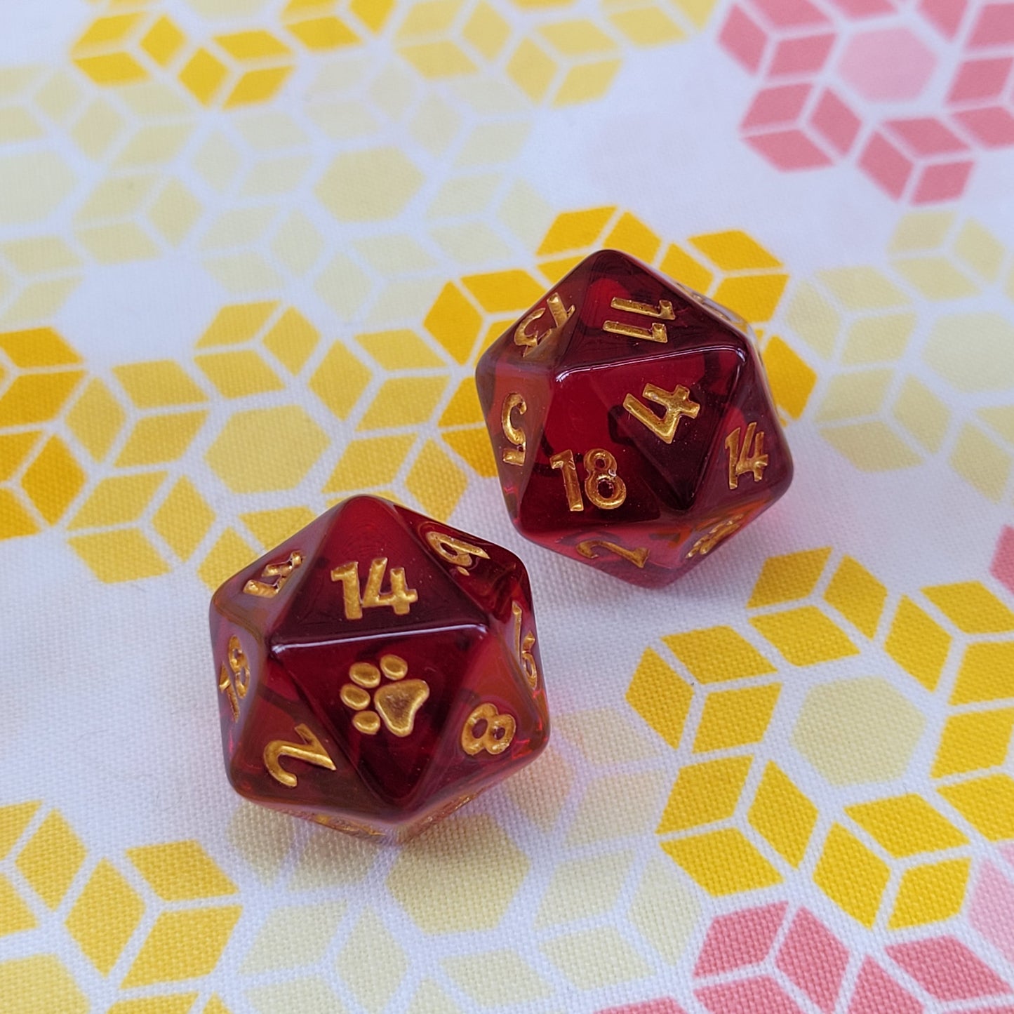 Pawprint d20 Single or Set