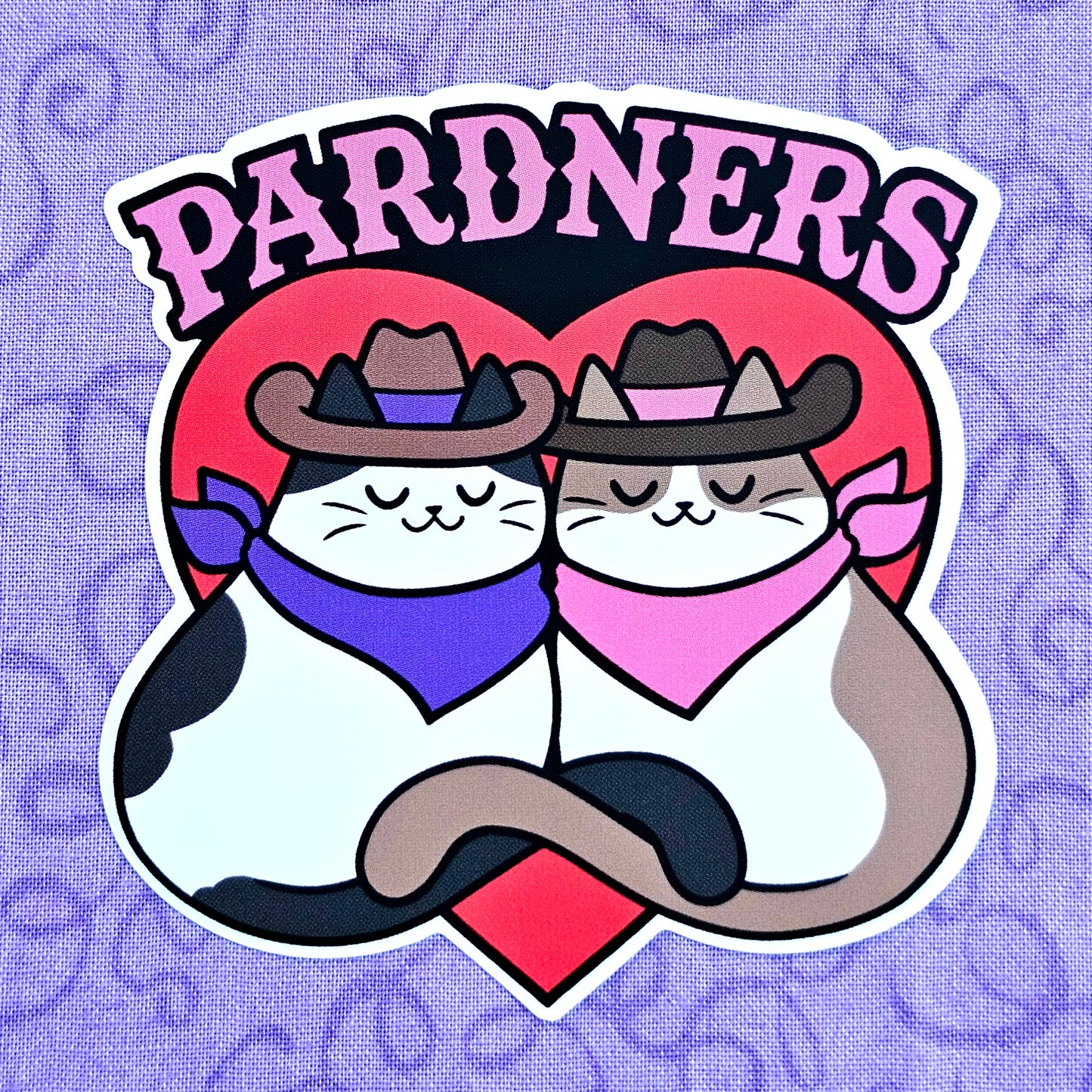 Cats and Cowboy Hats Pin and Sticker Collection
