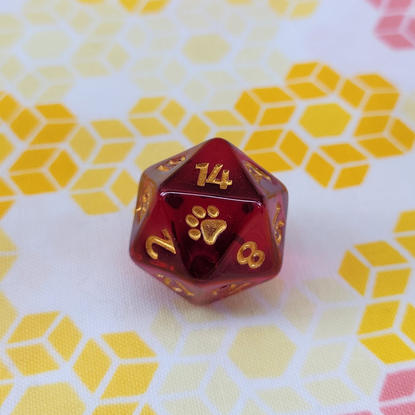 Pawprint Pips d6 Set - Royalty