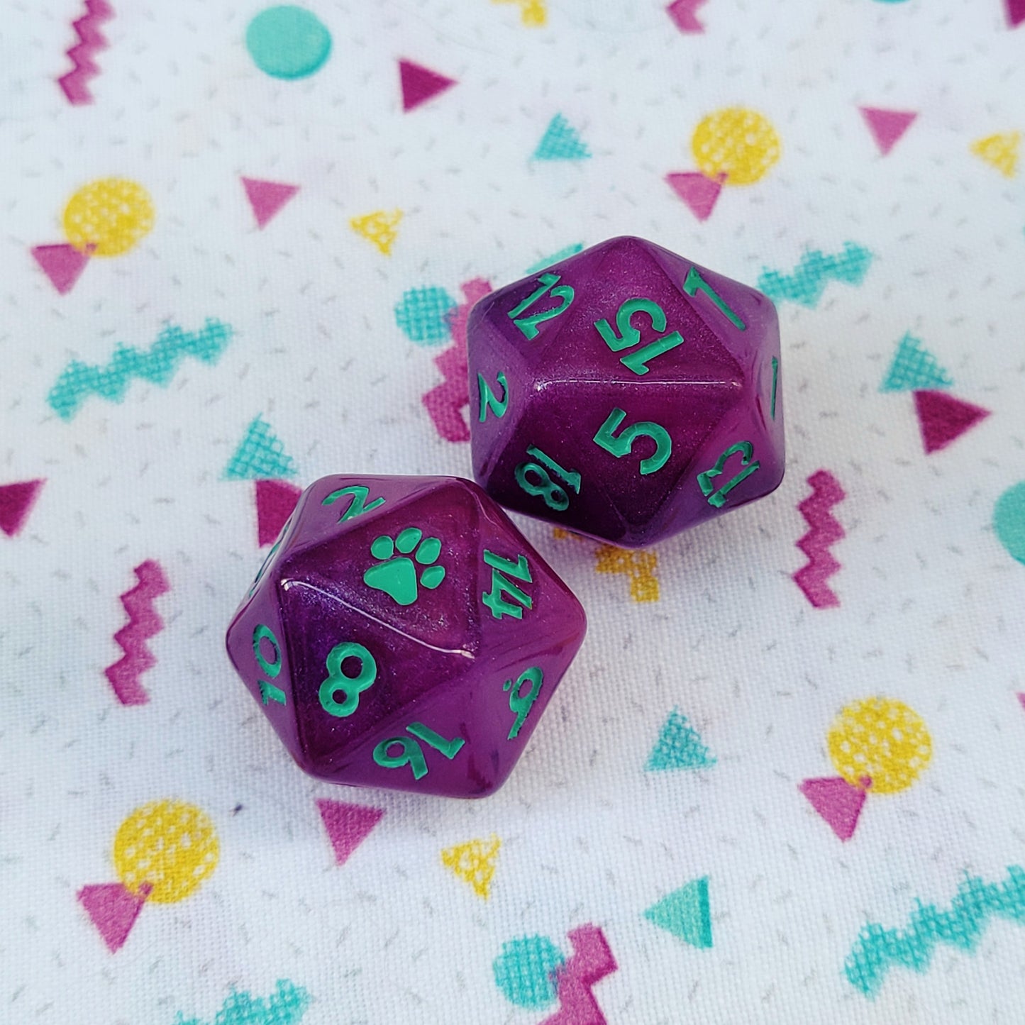 Pawprint d20 Single or Set