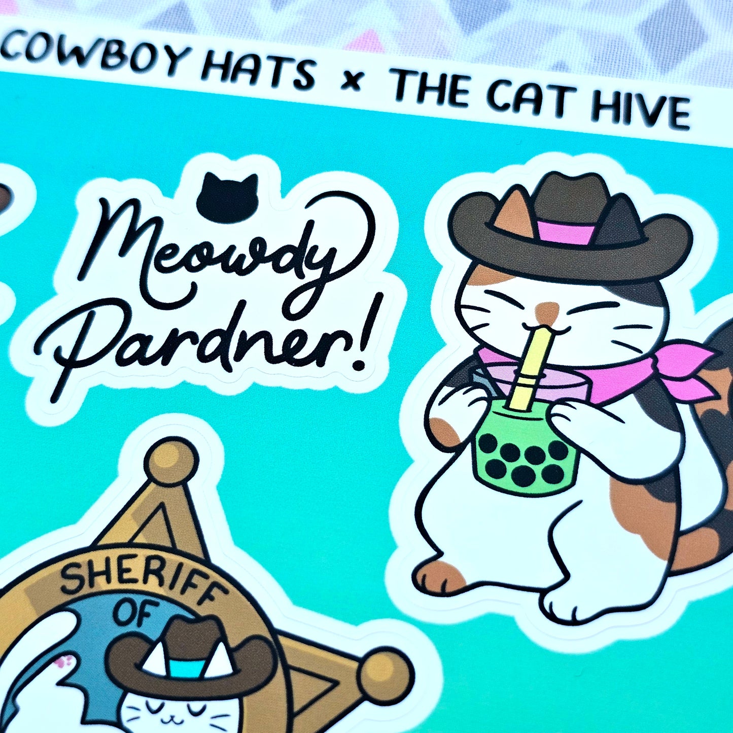 "Meowdy!" Sticker Sheet