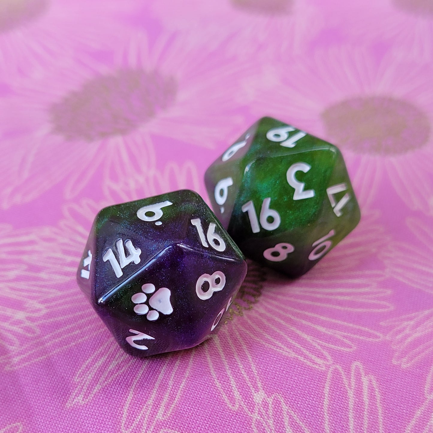 Pawprint d20 Single or Set
