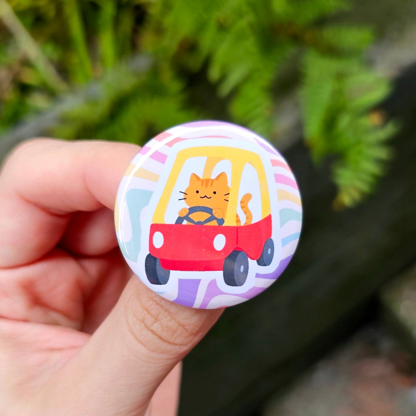 Orange Braincell Pinback Button or Magnet Set