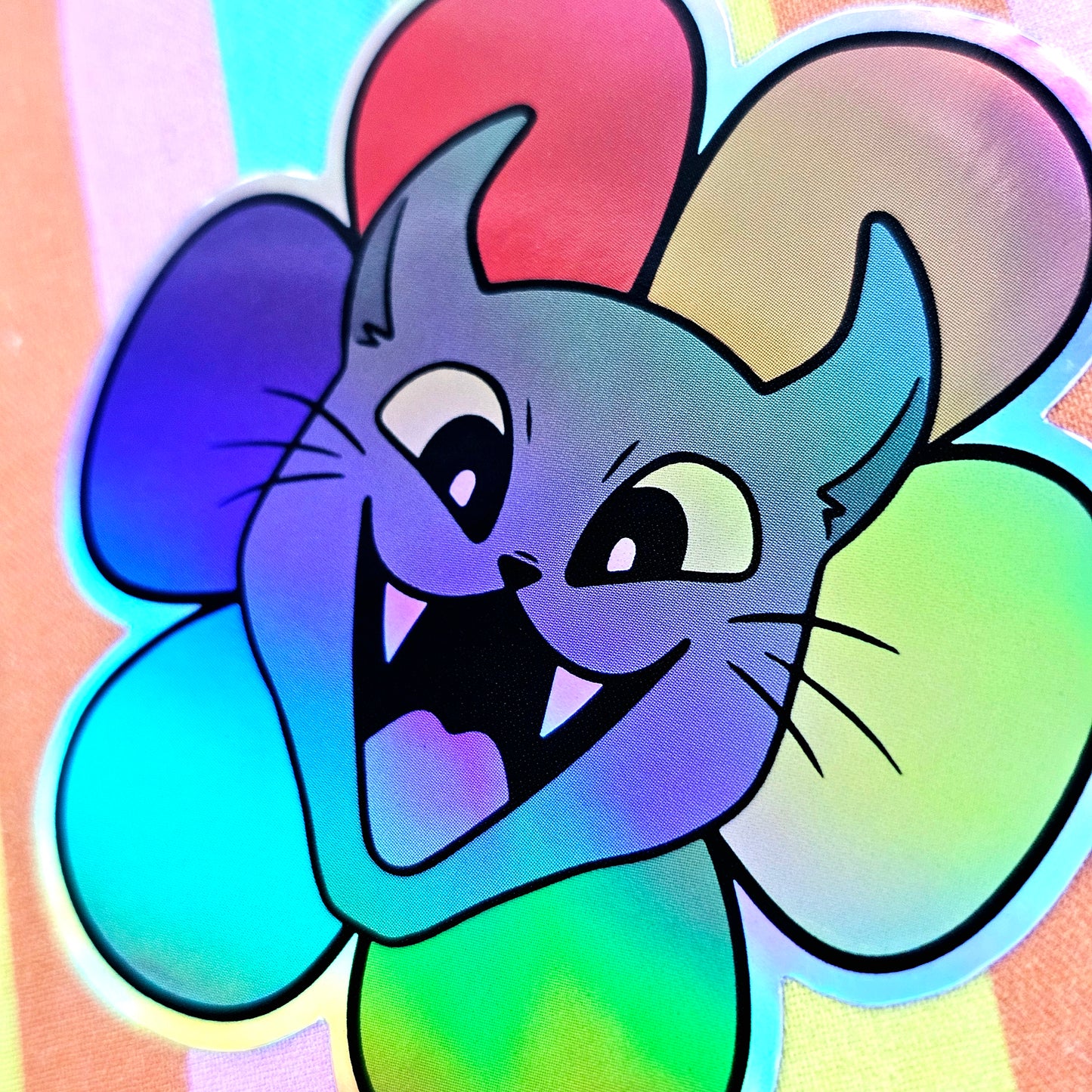 Pride Meevin Holographic Vinyl Sticker