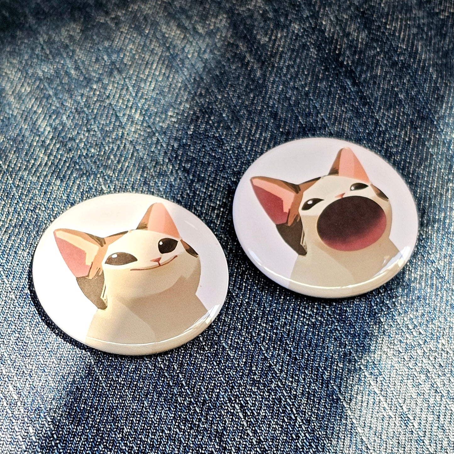 Pop Cat Pinback Buttons/Magnets