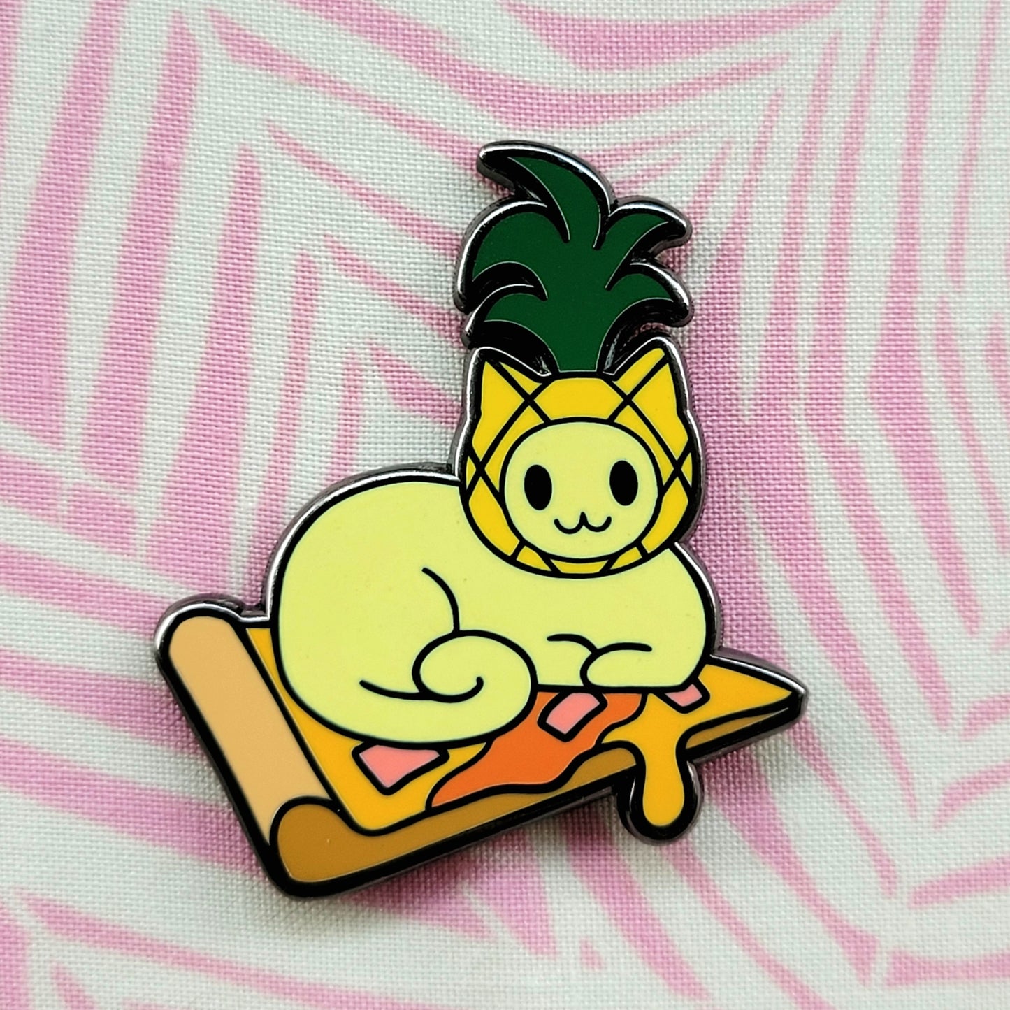 Pinyapple on Pizza Enamel Pin