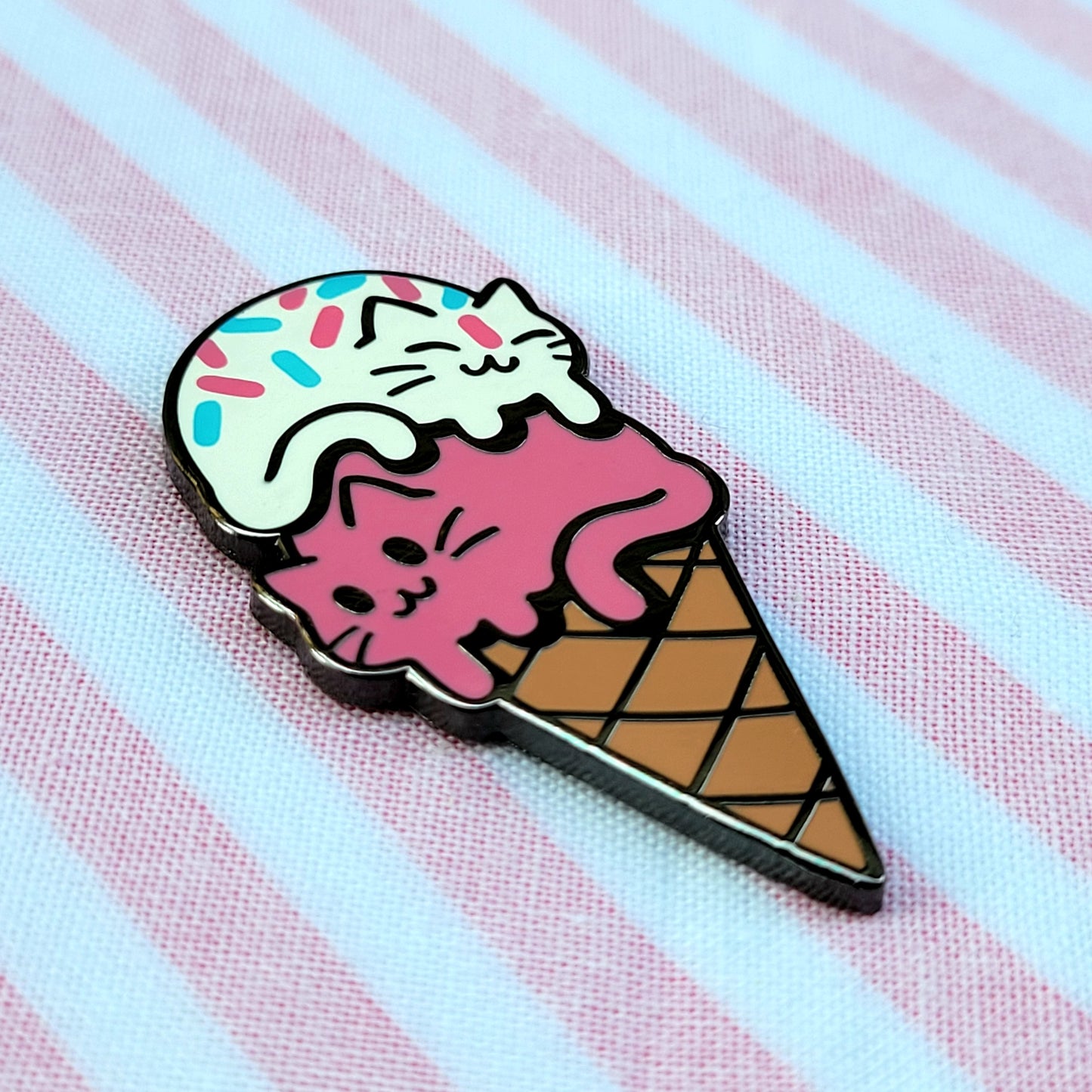 Icecream Cats Enamel Pin