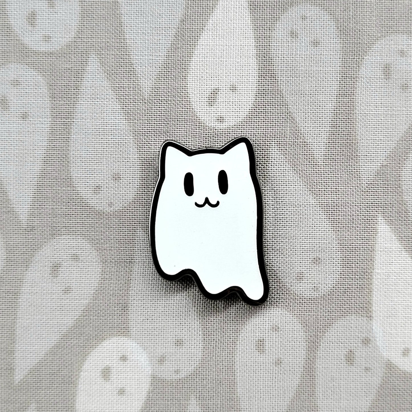 Ghost Kitties Pin and Sticker Set