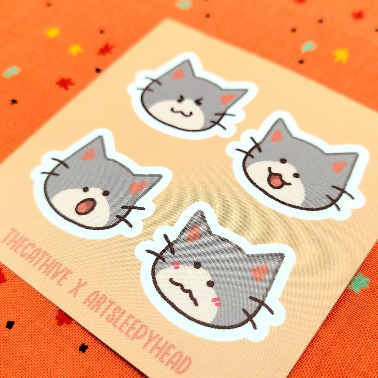Mini Kitties Vinyl Sticker Sheet
