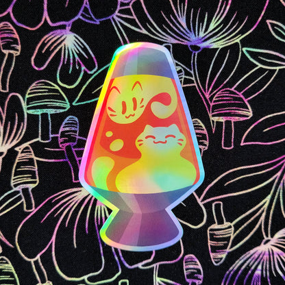 Lava Lamp Holographic Vinyl Sticker