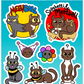 PREORDER - Meevin & Meatball Pin and Sticker Collection