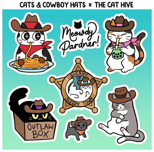 PREORDER - "Meowdy!" Sticker Sheet