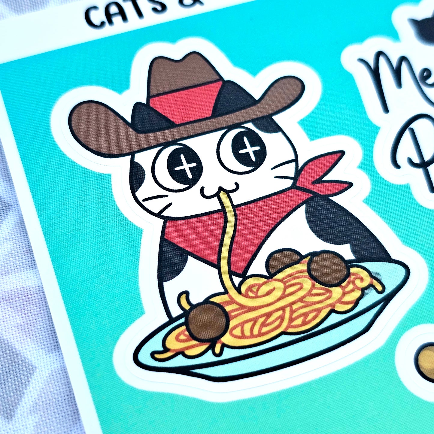 "Meowdy!" Sticker Sheet