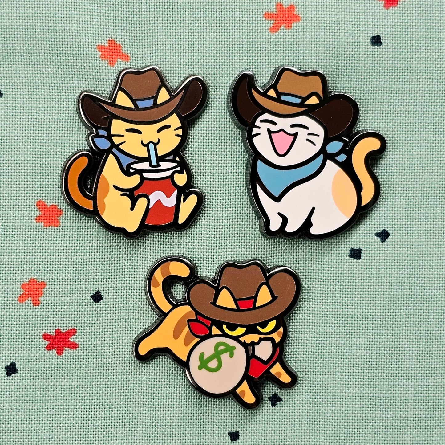 Cats and Cowboy Hats Pin and Sticker Expansion Pack