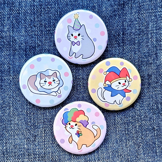 Clown Squad Pinback Button or Magnet Set