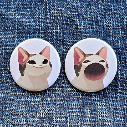 Pop Cat Pinback Buttons/Magnets
