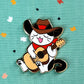 Singing Wrangler Enamel Pin