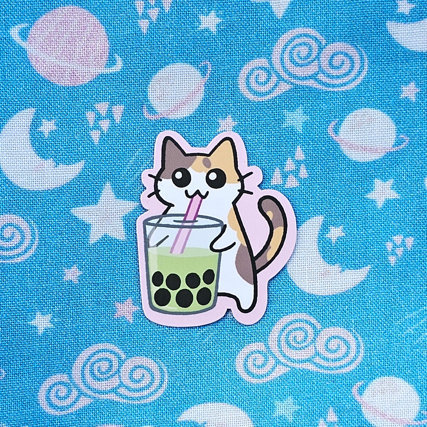 Boba Kitten Vinyl Sticker
