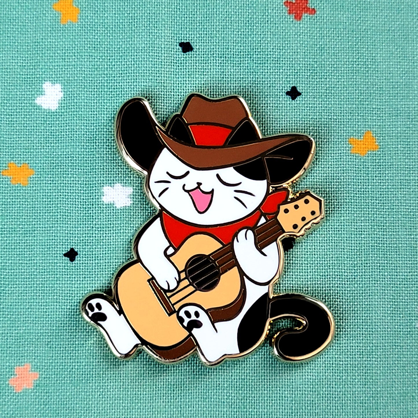 Cats and Cowboy Hats Pin and Sticker Collection