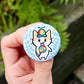 Orange Braincell Pinback Button or Magnet Set