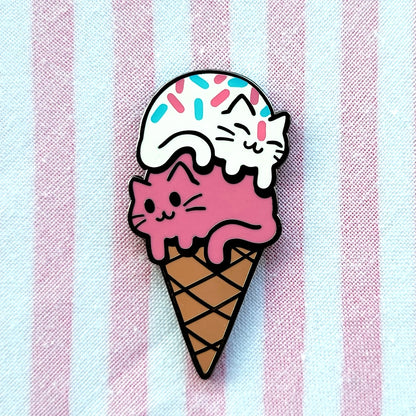 Icecream Cats Enamel Pin